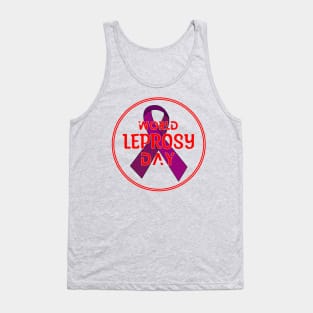 World Leprosy Day Symbolic Typography Tank Top